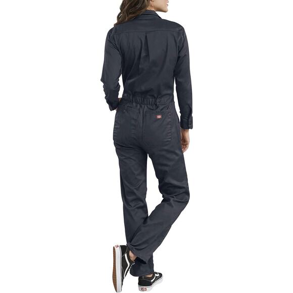 NWT Dickies Women’s Twill Coverall Dark Navy Long Sleeve Size Large Workwear - Picture 3 of 5